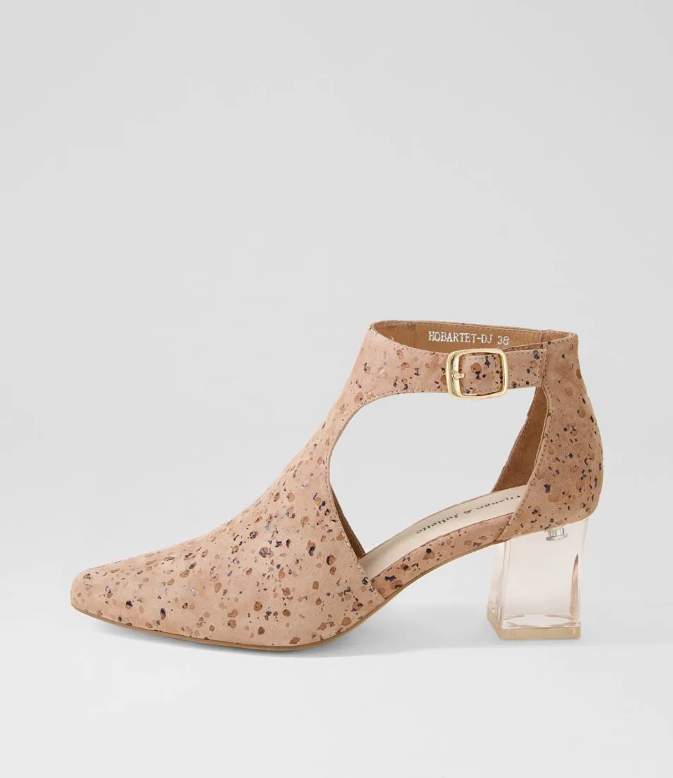 DJANGO & JULIETTE Hobartet Cafe Sparkle Suede Heels