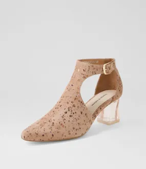 DJANGO & JULIETTE Hobartet Cafe Sparkle Suede Heels