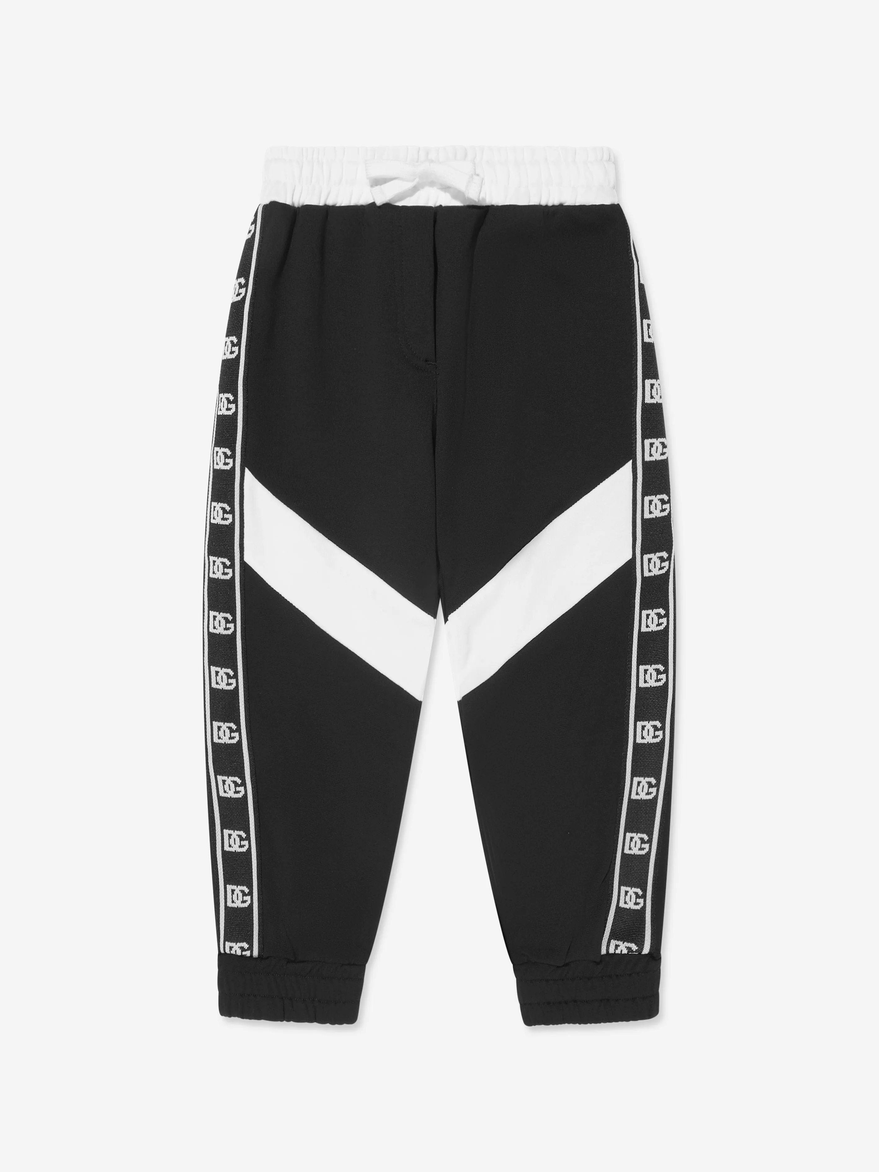 Dolce & Gabbana Kids Logo Joggers in Black