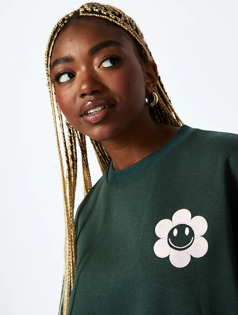 Don't Quit Your Daydream Sweatshirt in Green