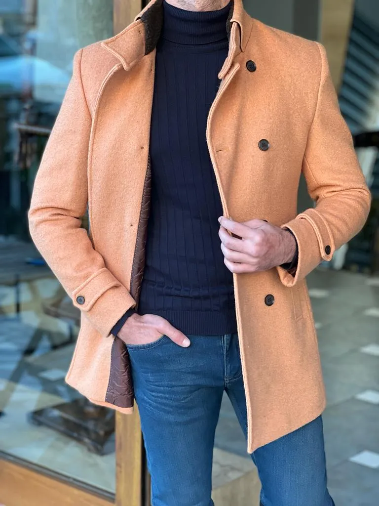 Double Breasted Camel Coat