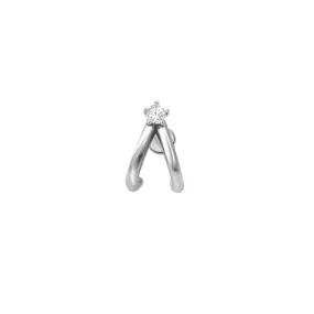 Double Diamond Suspender Earring