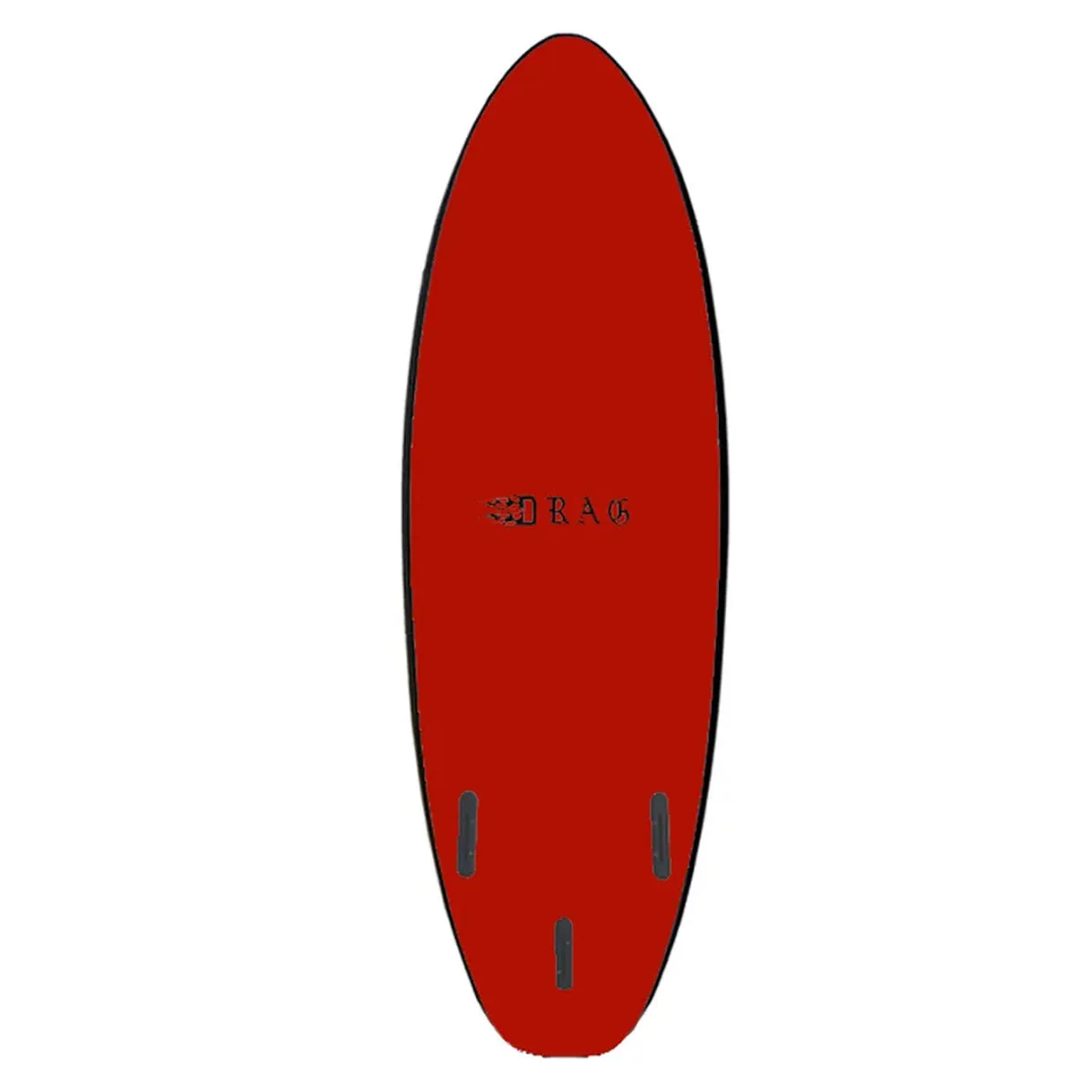 Drag Dart Flat Tail Thruster 6'6 Softboard - Red/Red