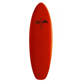 Drag Dart Flat Tail Thruster 6'6 Softboard - Red/Red