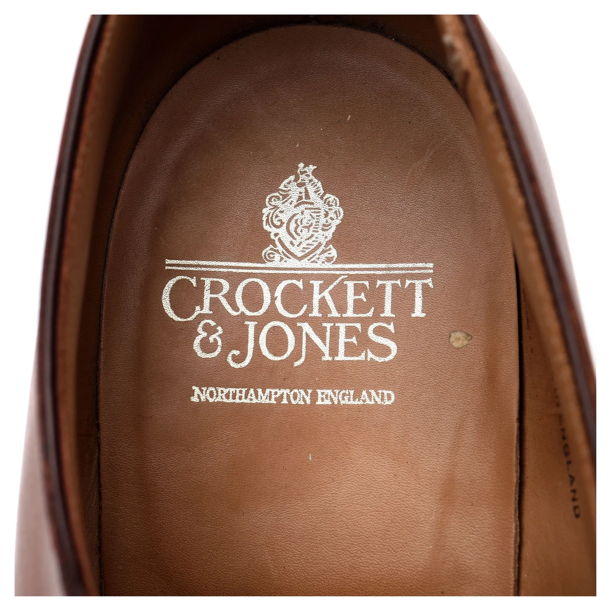 'Draycott' Tan Brown Cap Toe Derby UK 8.5 G