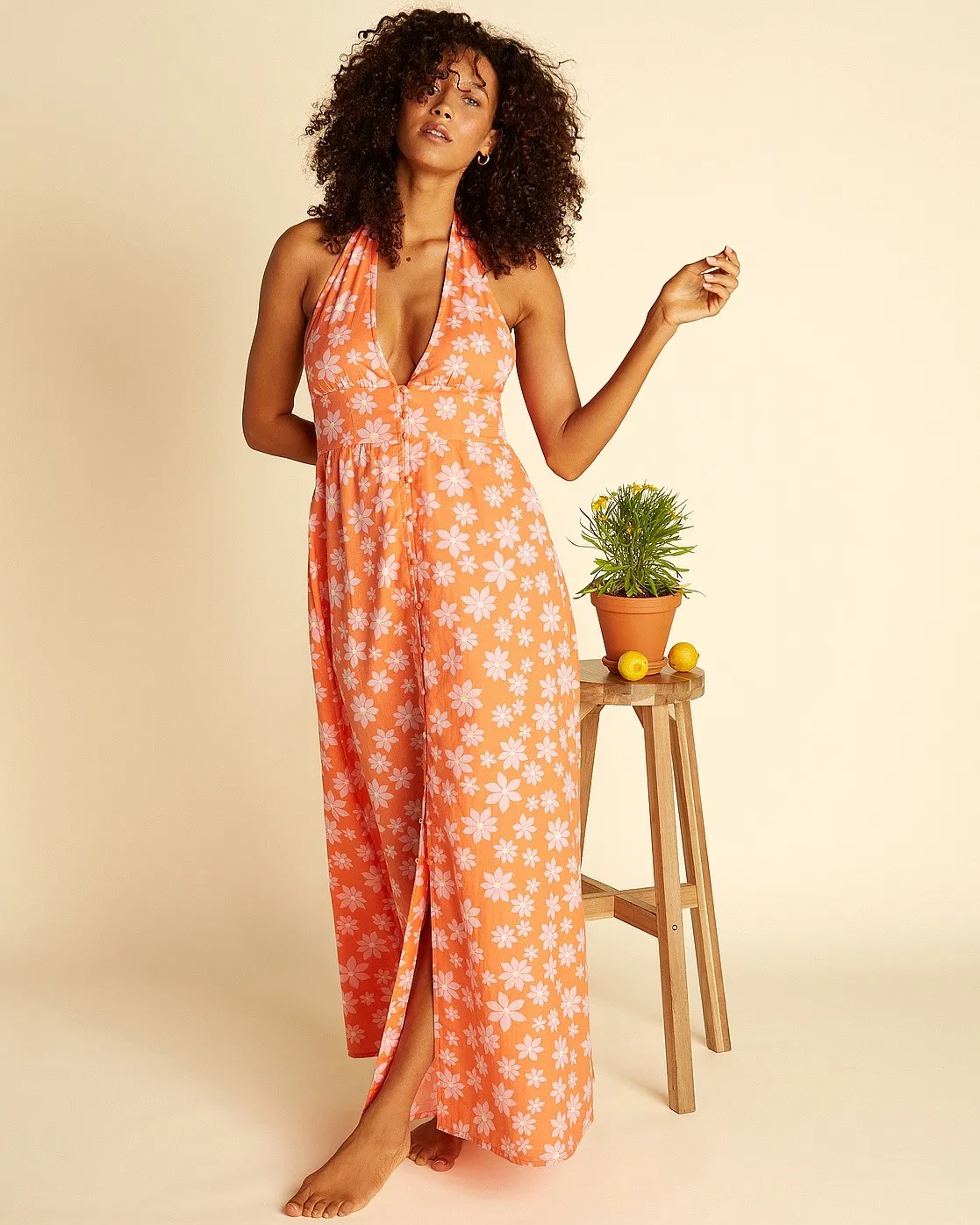 dress Billabong Hung Up Maxi - Fireside - women´s