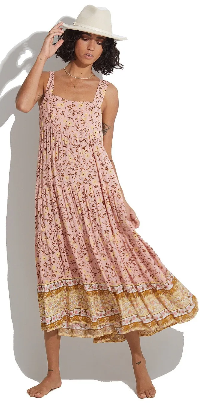 dress Billabong Shine On Midi - Pink - women´s