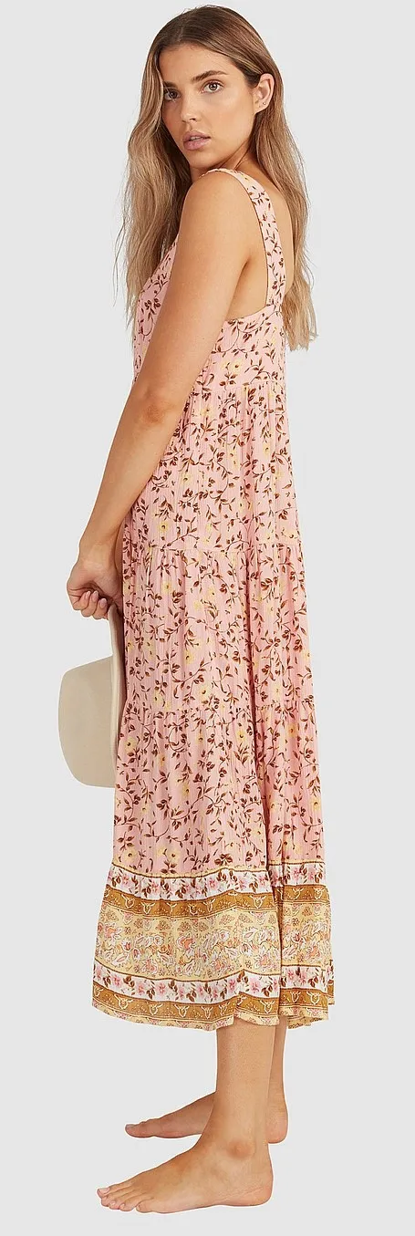 dress Billabong Shine On Midi - Pink - women´s