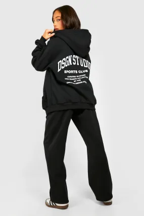 Dsgn Studio Sports Club Slogan Zip Through Tracksuit