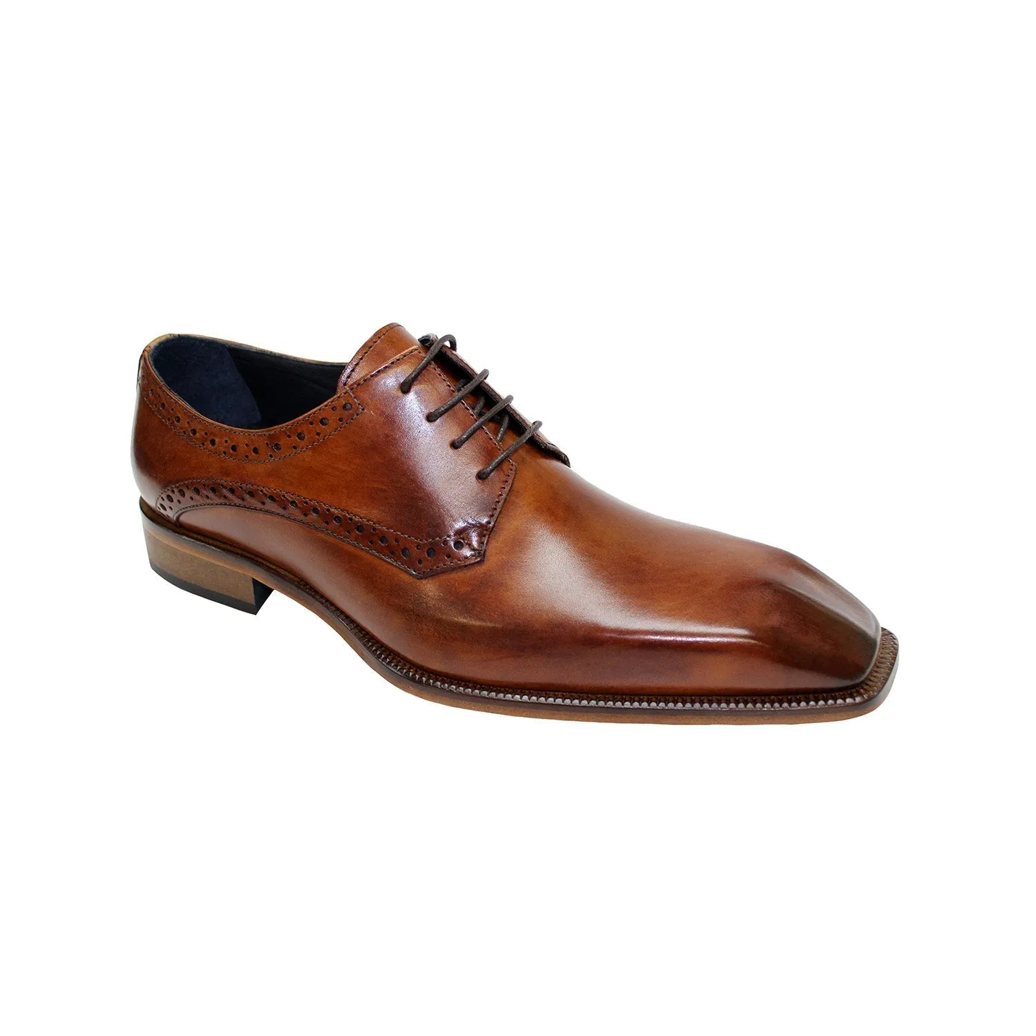 Brandy Calf-Skin Leather Oxfords