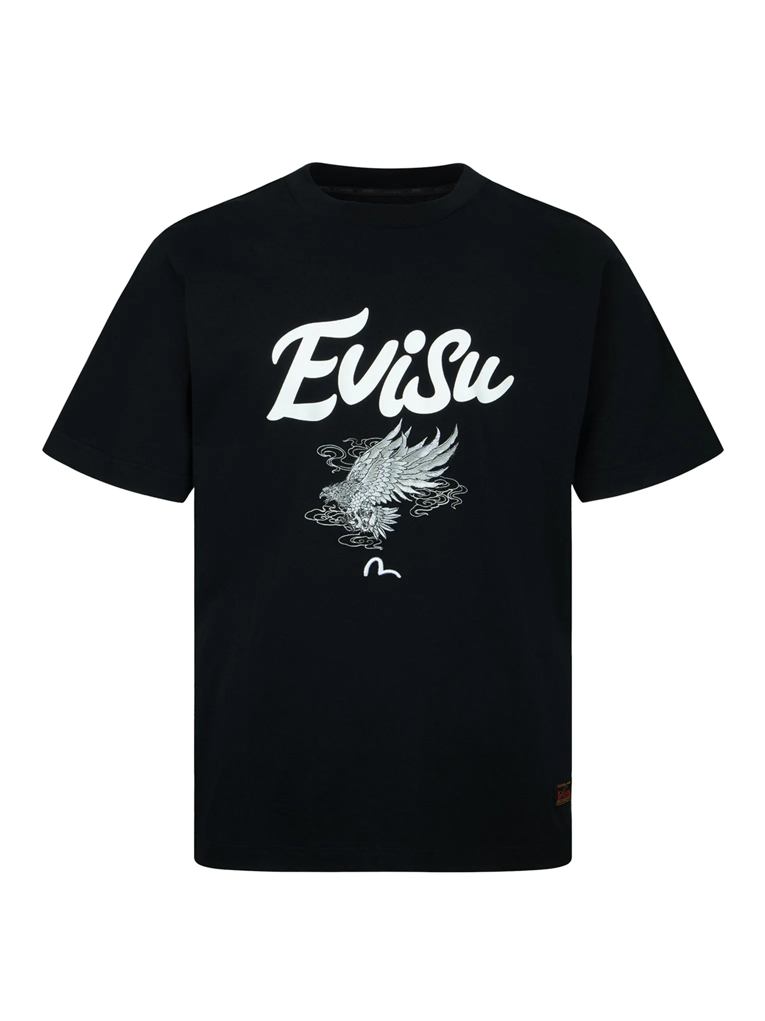 Eagle and Logo Print T-Shirt