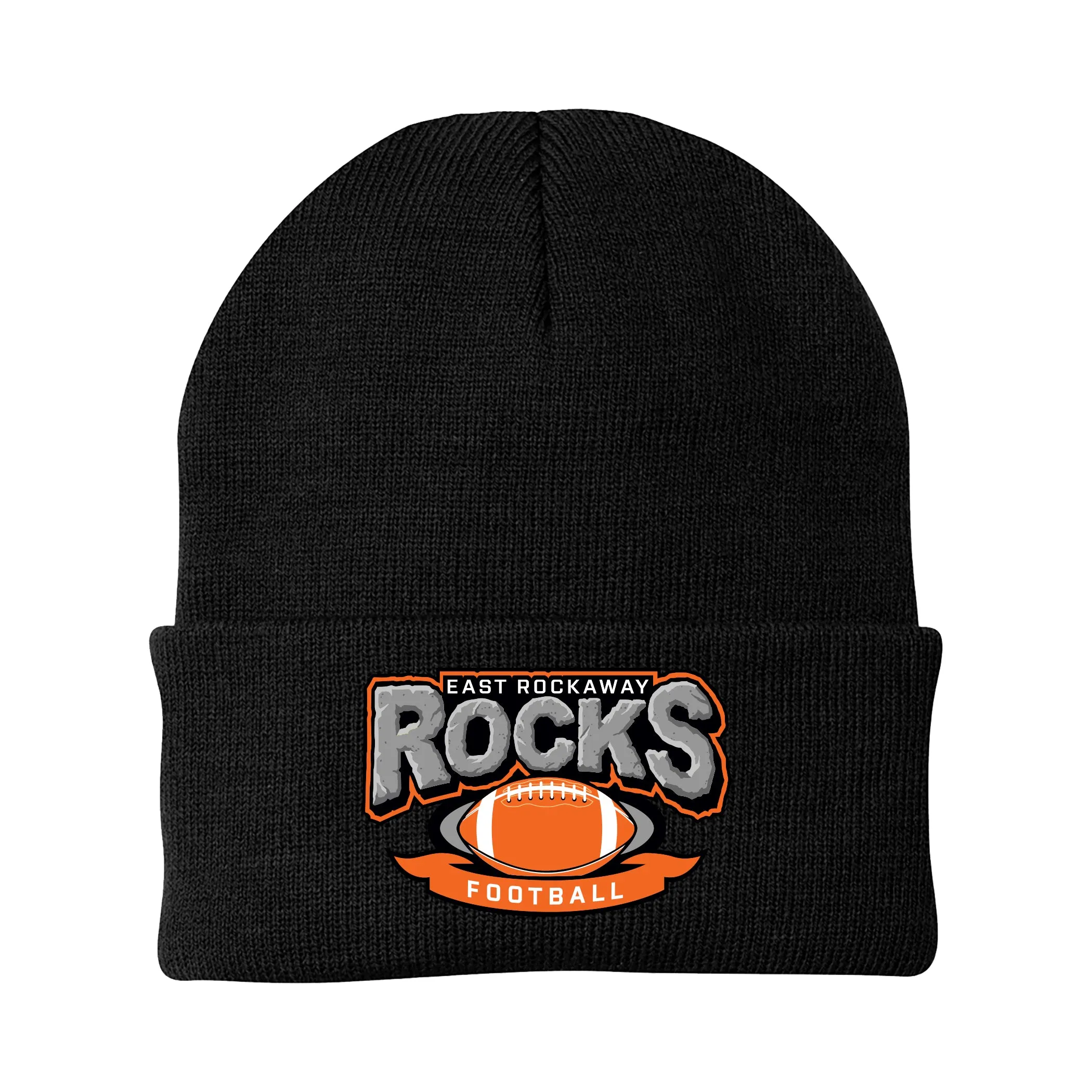 East Rockaway Football  knit cap