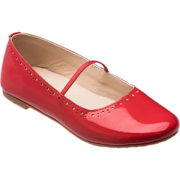 Elephantito Sasha Ballerina Flat, Red