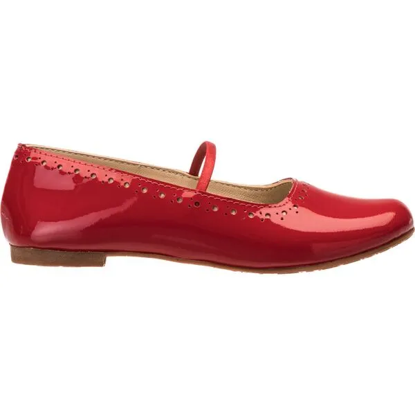 Elephantito Sasha Ballerina Flat, Red