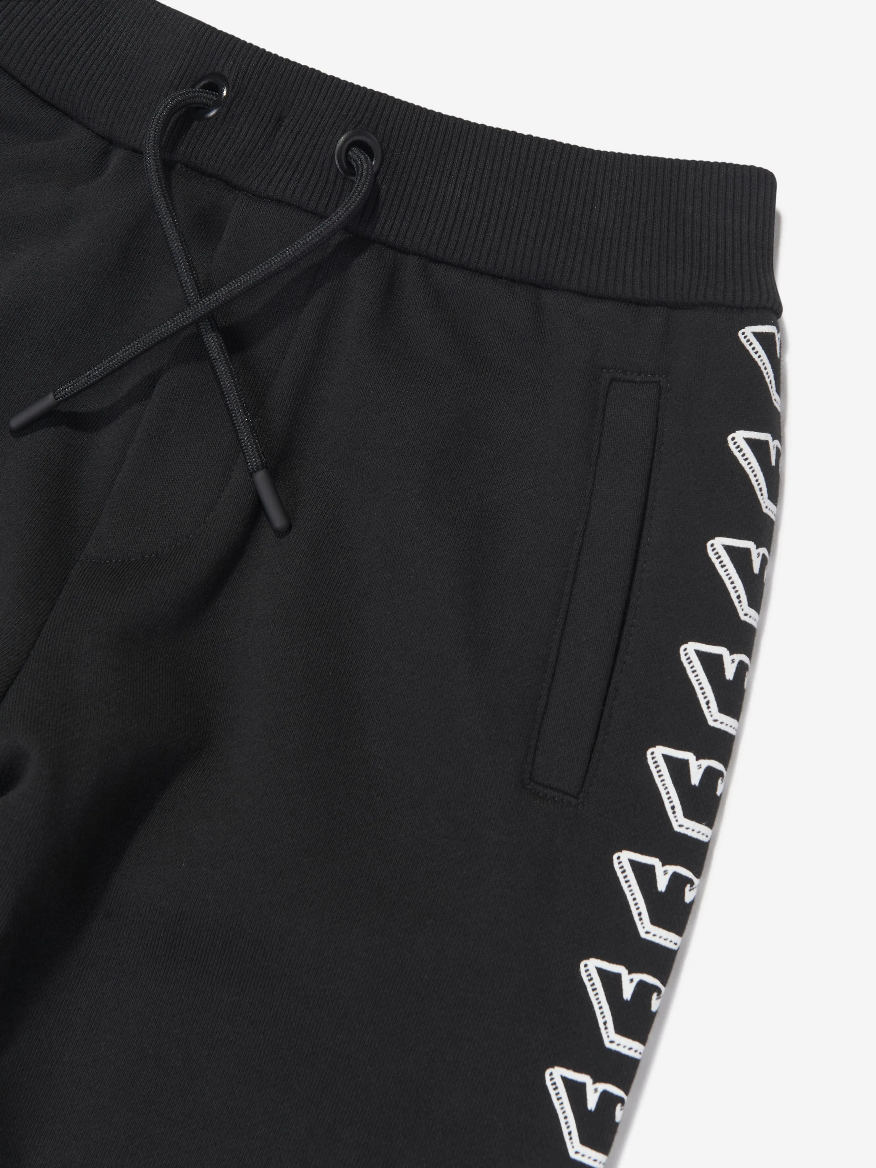 Emporio Armani Boys Logo Joggers in Black