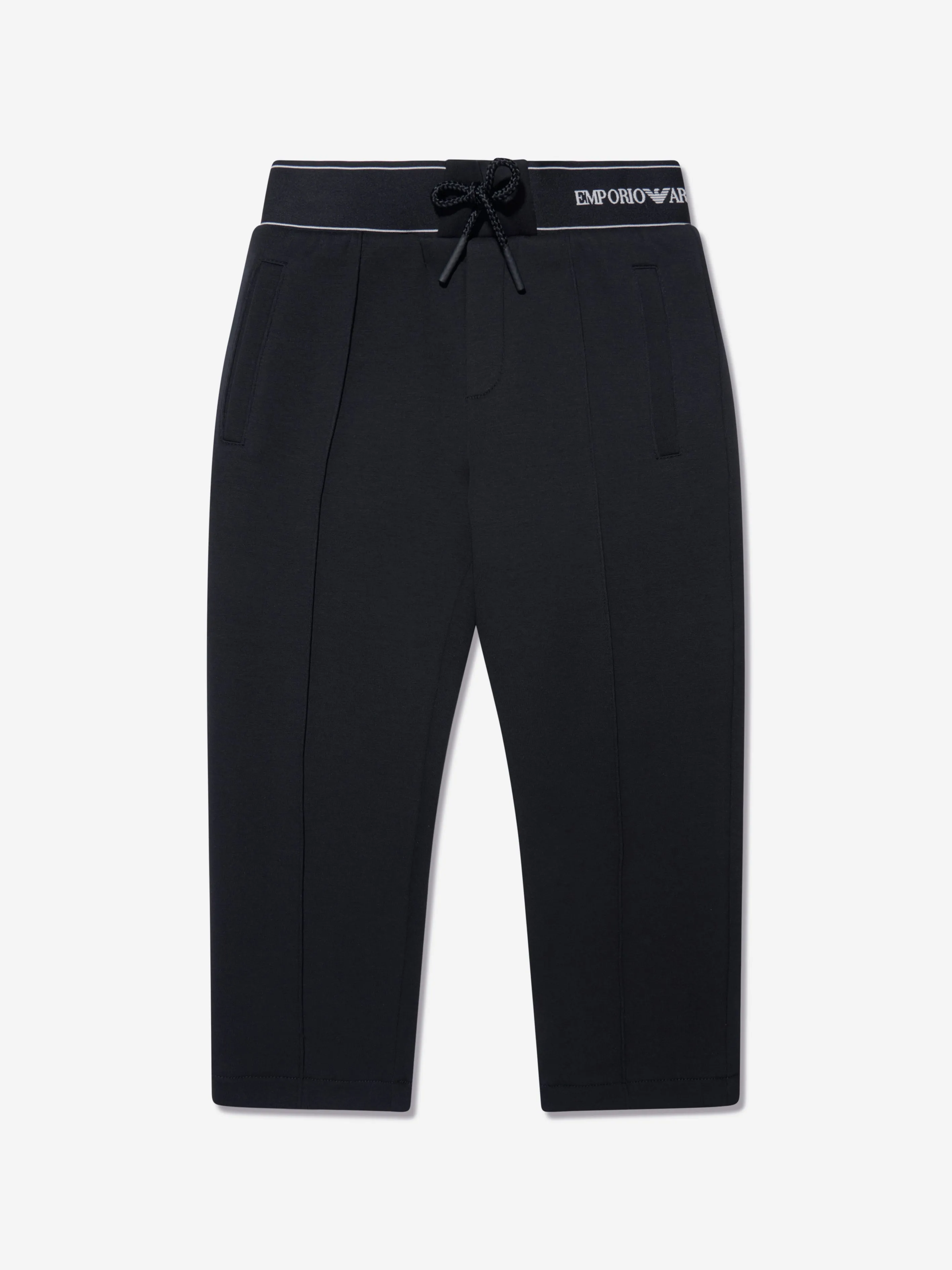 Emporio Armani Boys Logo Joggers In Navy