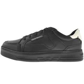 Emporio Armani Logo Trainers Black