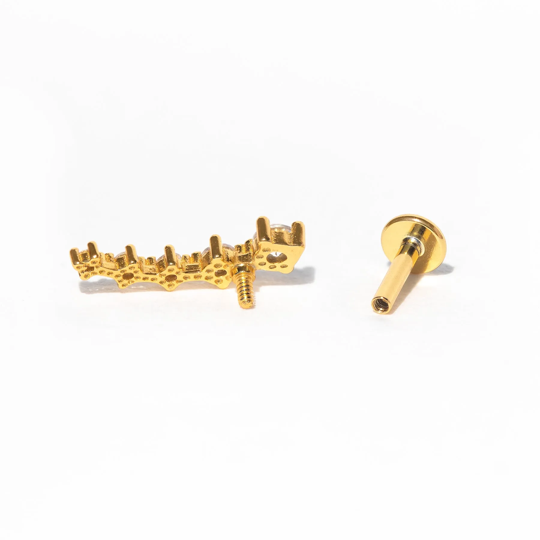 Estella Ear Climber Flat Back Earring