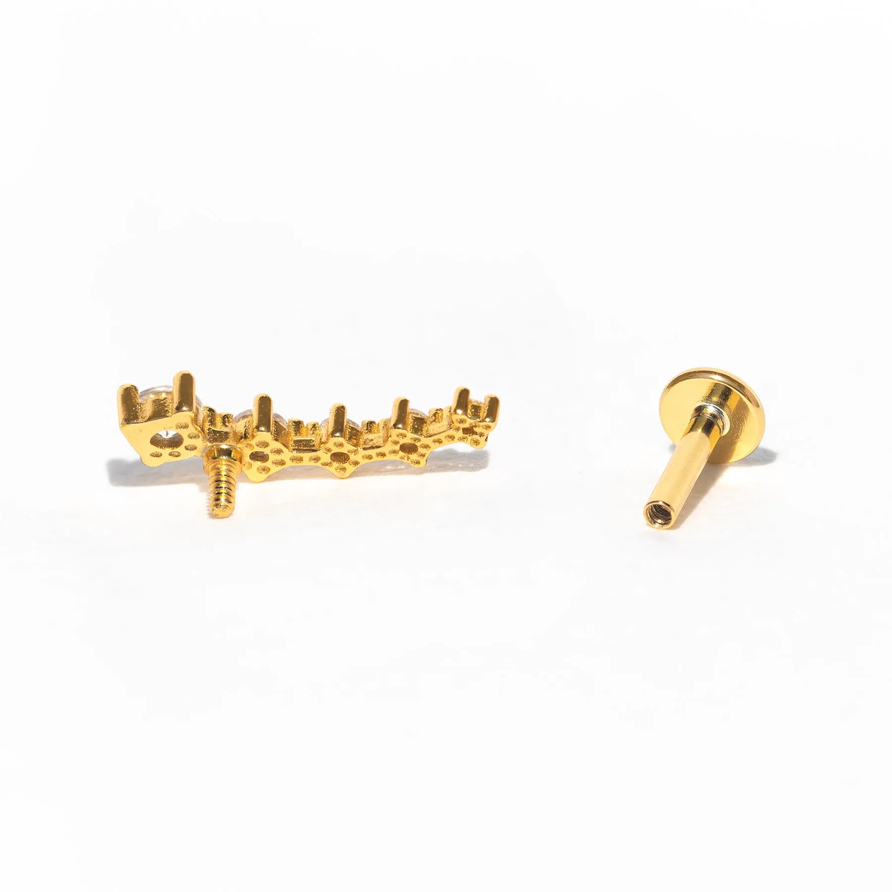 Estella Ear Climber Flat Back Earring