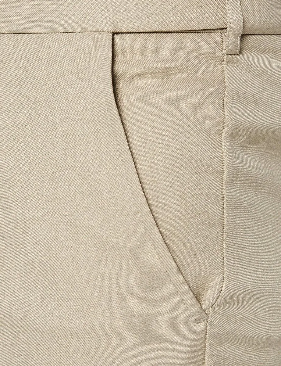 Farah Flexi Waist Trousers Soft Taupe