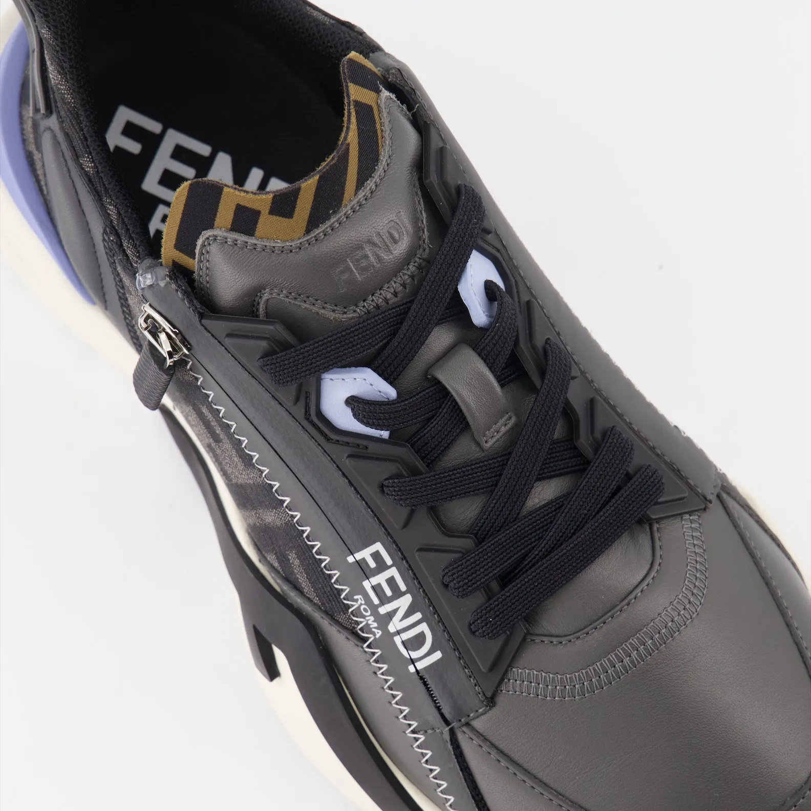 Fendi Flow Leather Sneakers