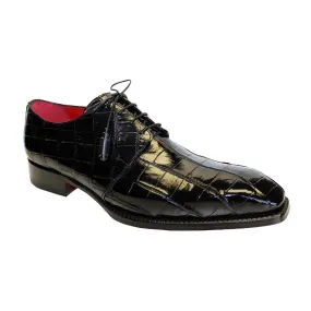 Black Exotic Alligator Oxfords