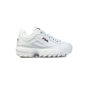 White Velcro Kids Sneakers by FILA