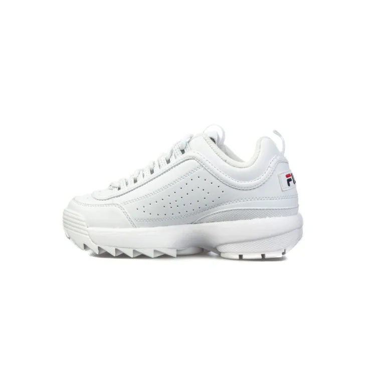 White Velcro Kids Sneakers by FILA