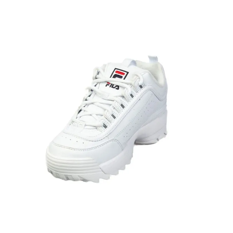 White Velcro Kids Sneakers by FILA