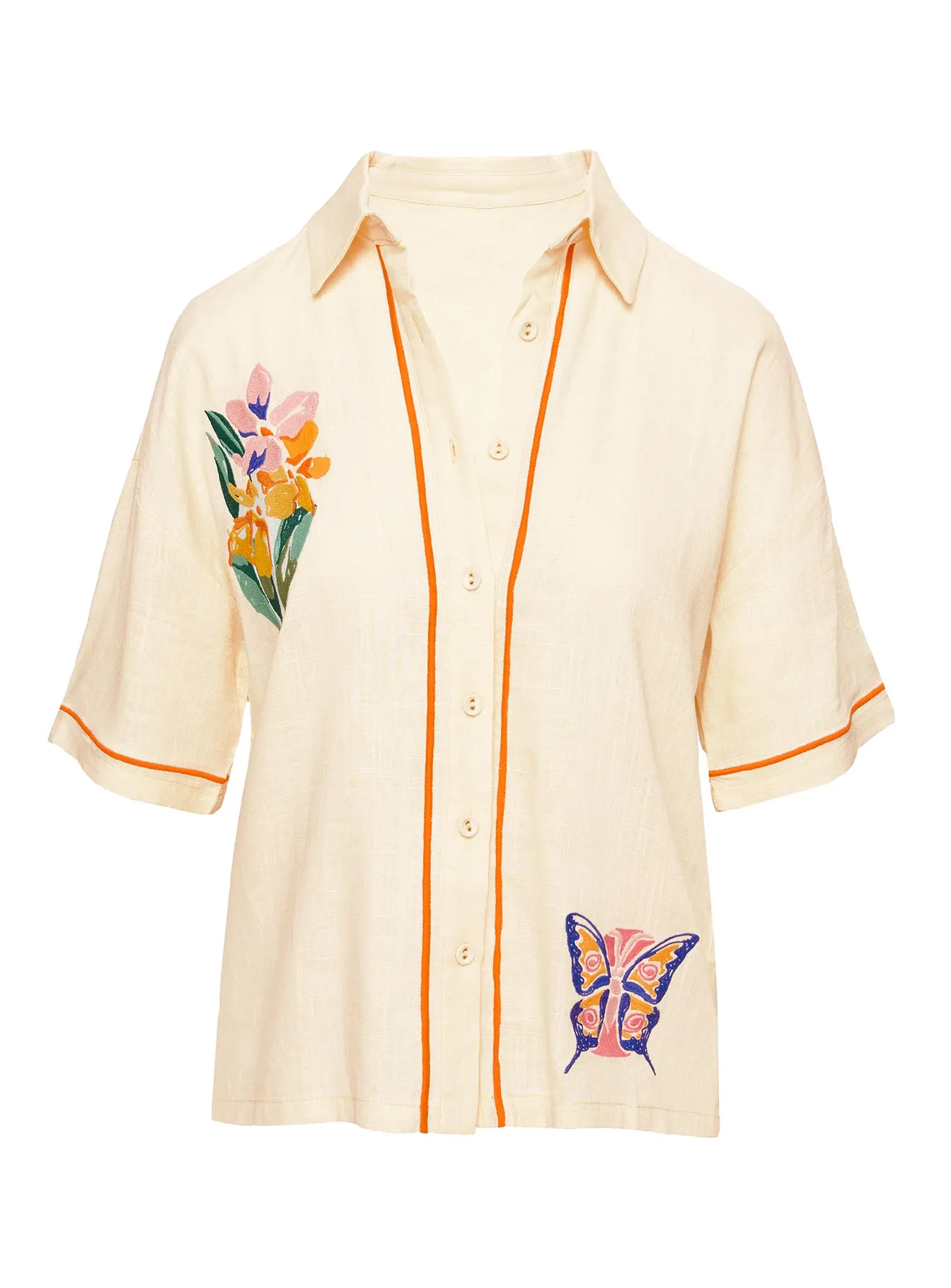 Fiorellie Cream Shirt