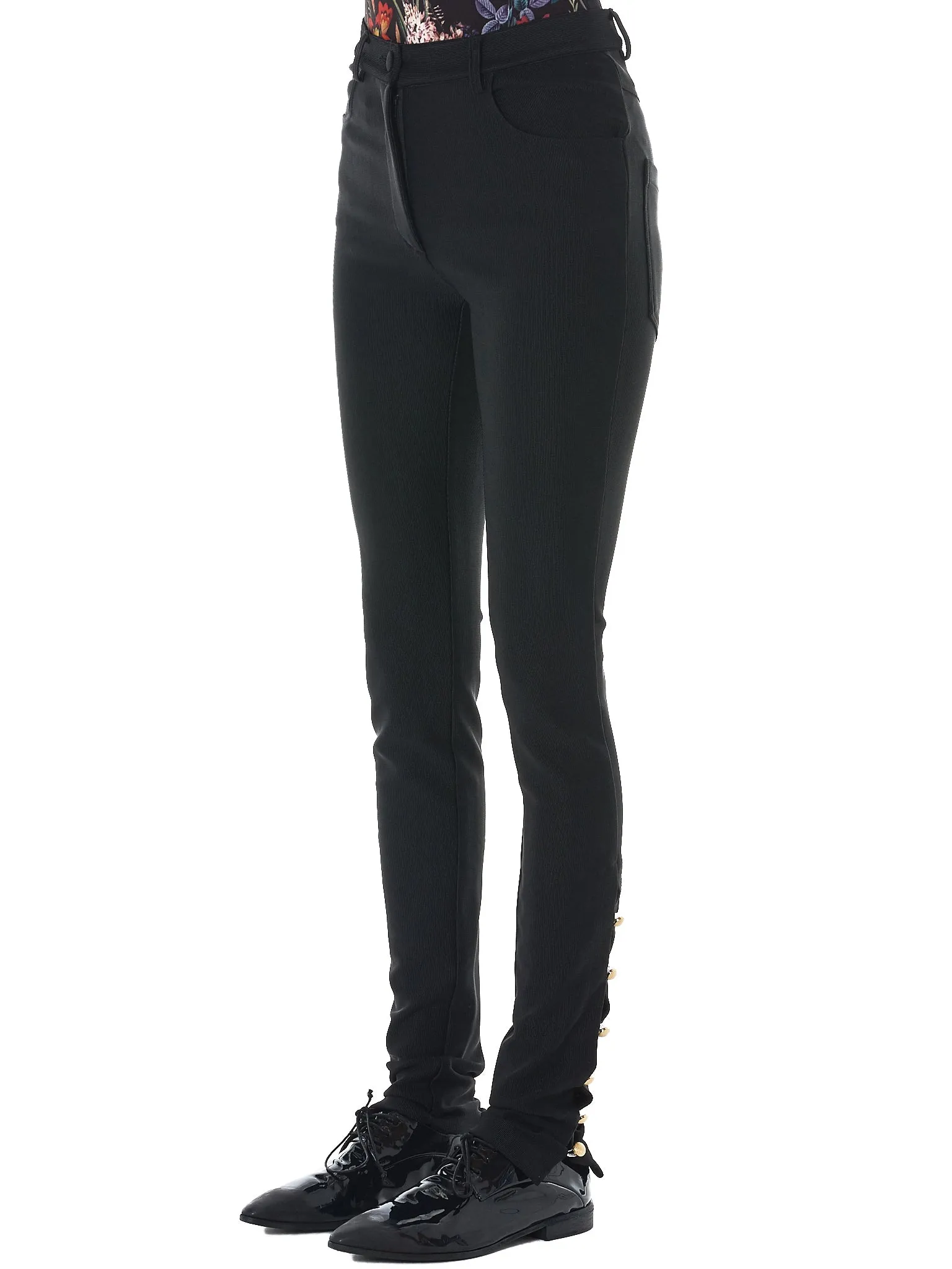 Fitted Stretch Trousers (PA13200-BLACK)