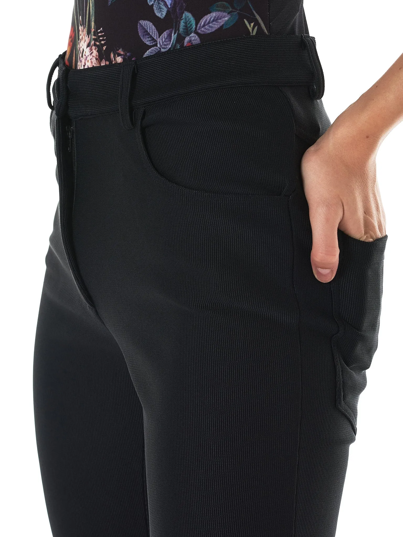 Fitted Stretch Trousers (PA13200-BLACK)