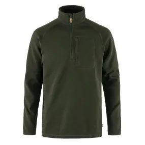 Fjallraven Ovik Fleece Half Zip Deep Forest - Men's