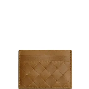 Flat Cardholder 2 Intrecciato, Mustard - Shop Now