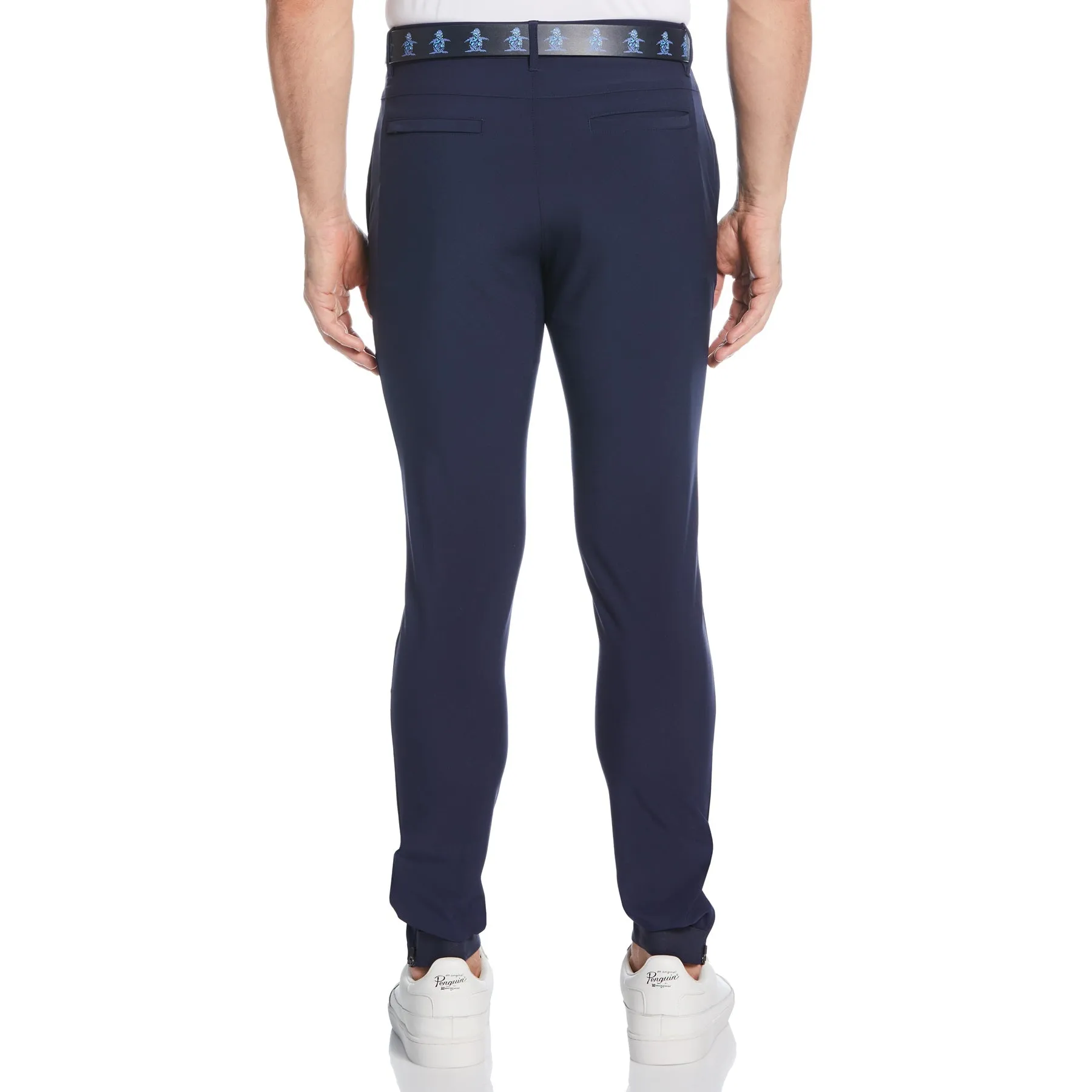 Flat Front Golf Joggers In Black Iris