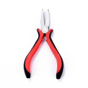 Flat Nose Pliers | Rubber and Nickel Plated Steel | Black and Red | 12.7cm