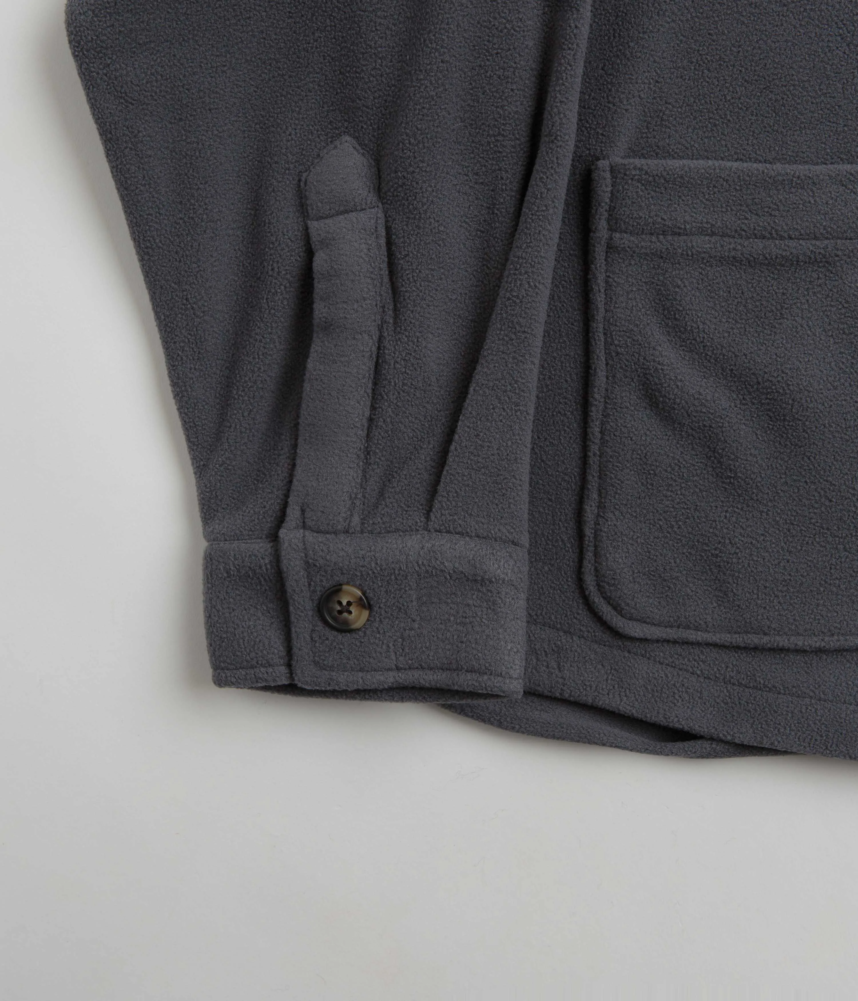 Fleece Overshirt in Charcoal - Awesome Quality