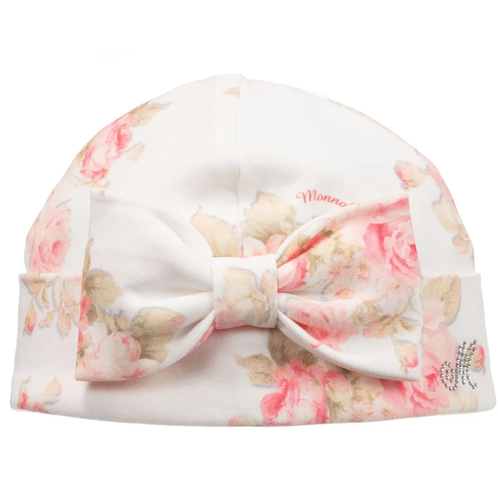 Floral Cotton Jersey Baby Hat