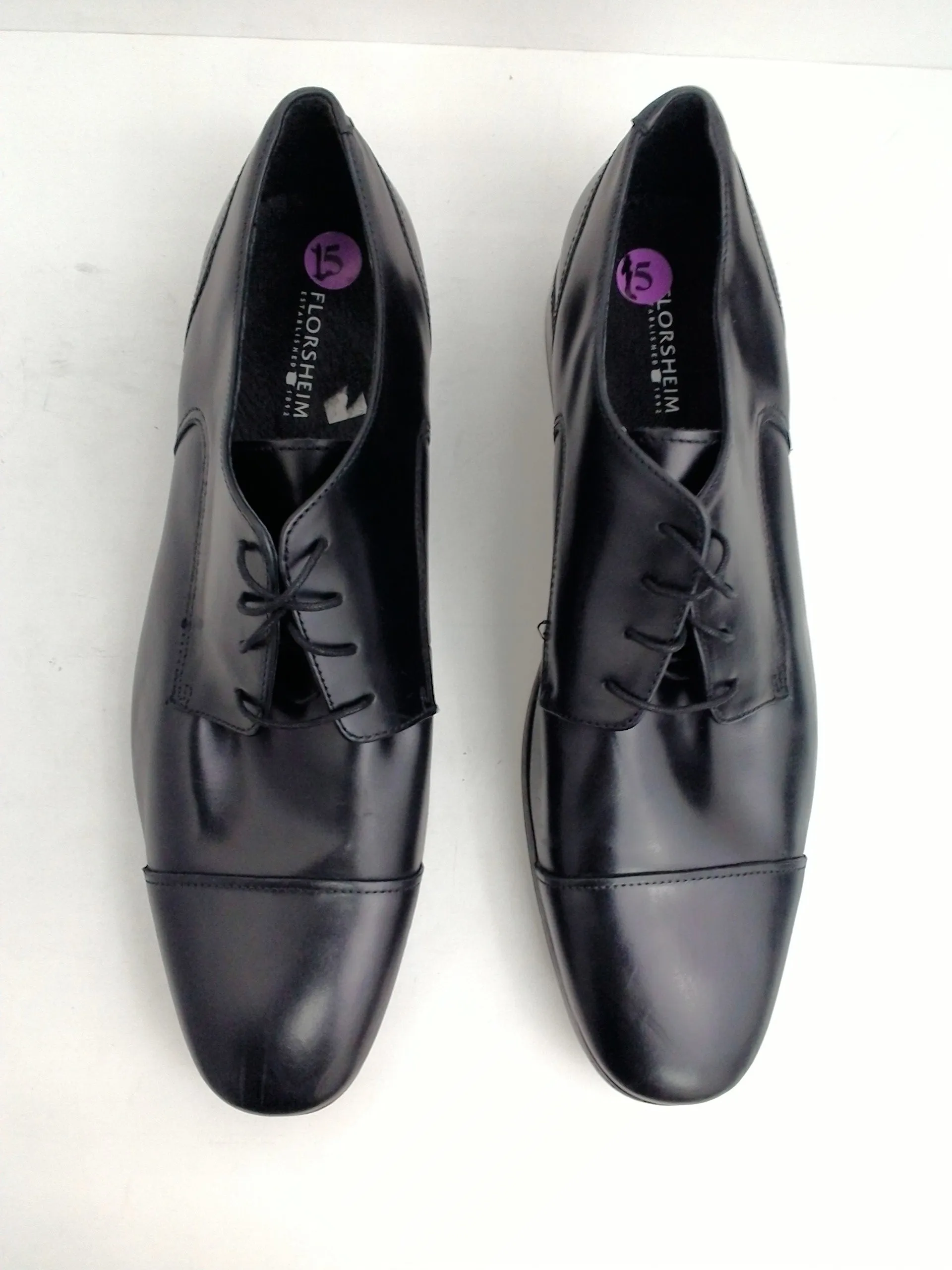 Florsheim Amelio Black Leather Oxfords Size 15M - Men's