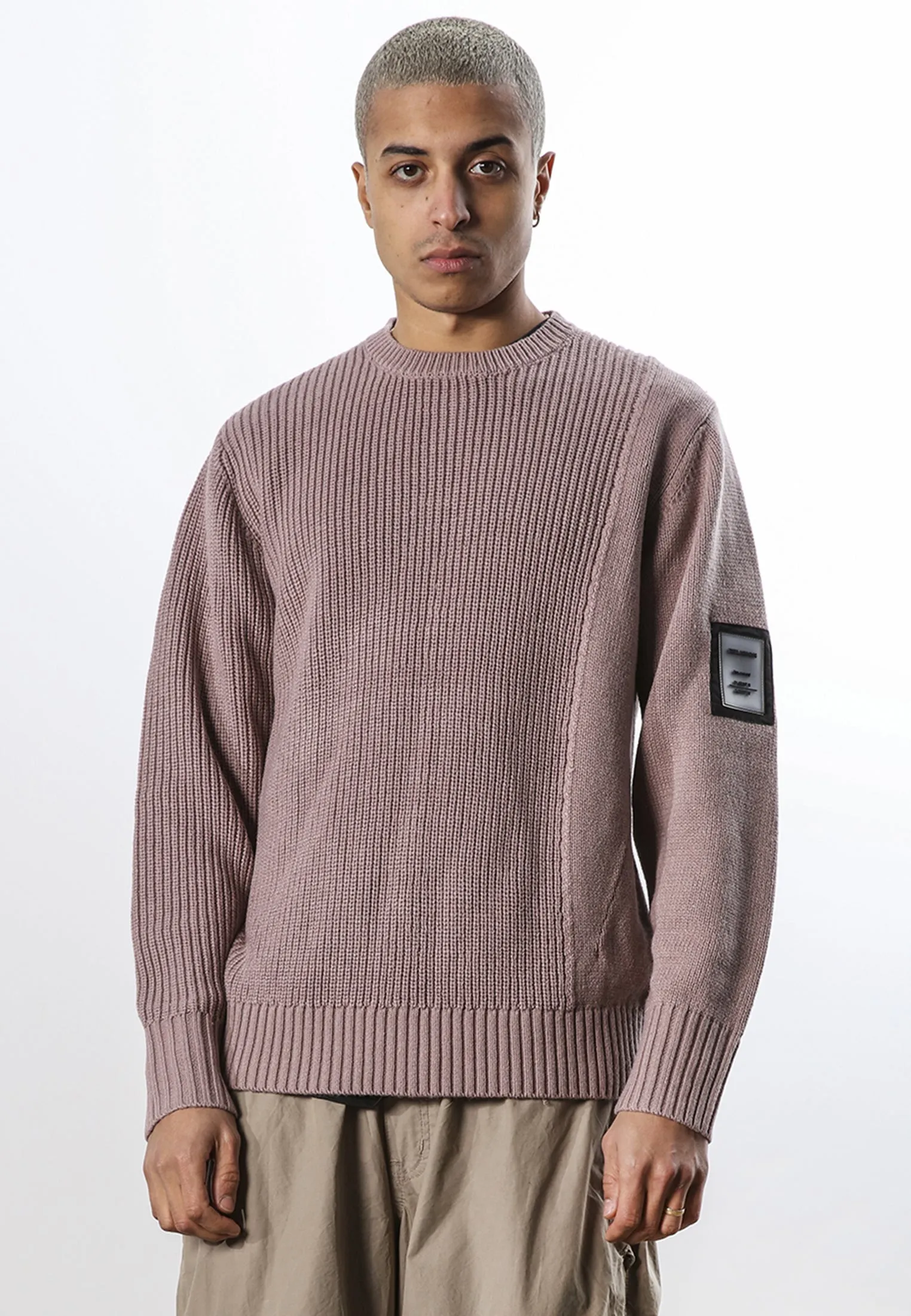 FRACTURED KNIT PALE MAUVE