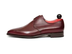 Fremont Burgundy Calf shoes with MTO option, crafted on the MGF Last with a Single Leather Sole.