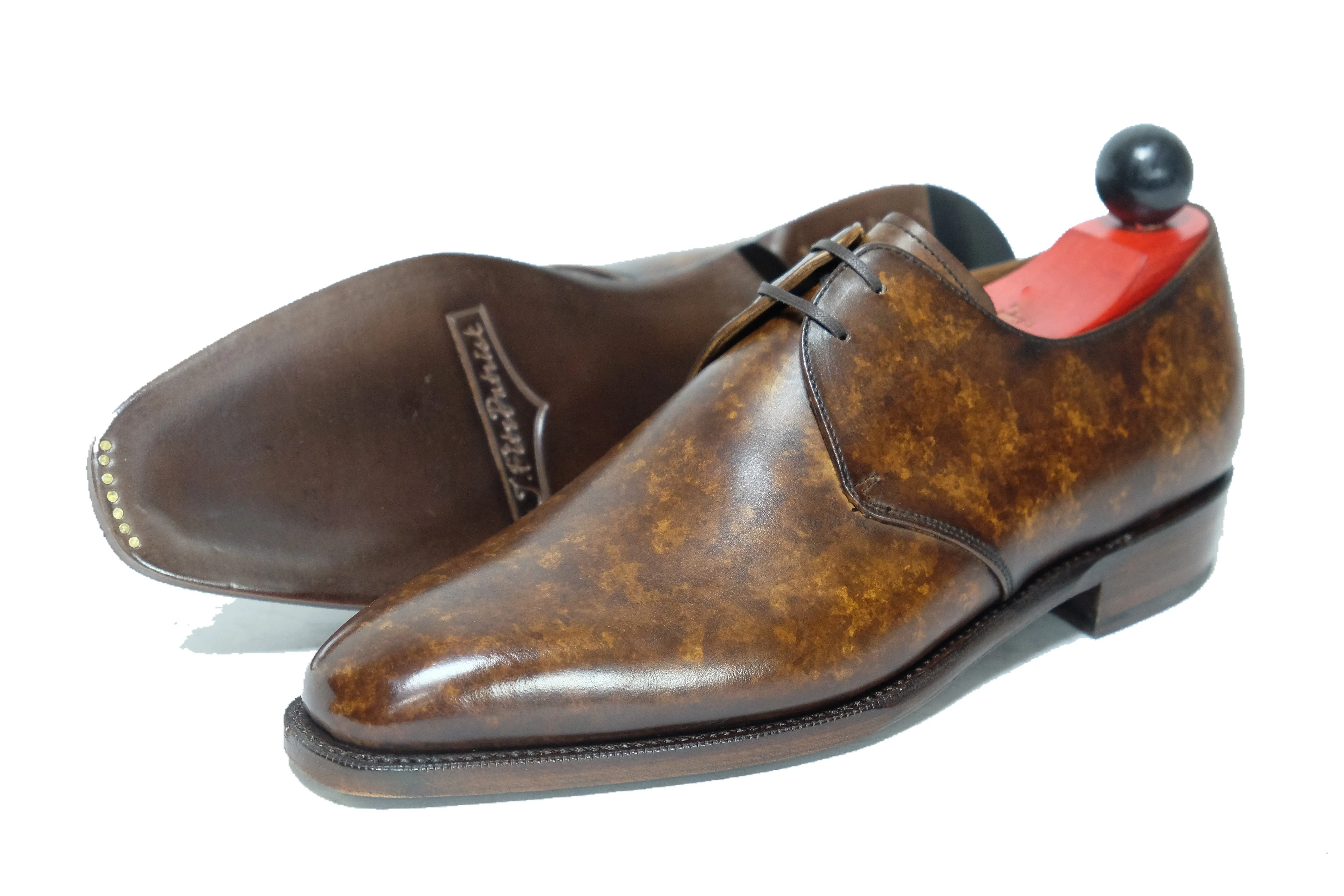 Fremont MTO Copper Marble Patina LPB Last Single Leather Sole