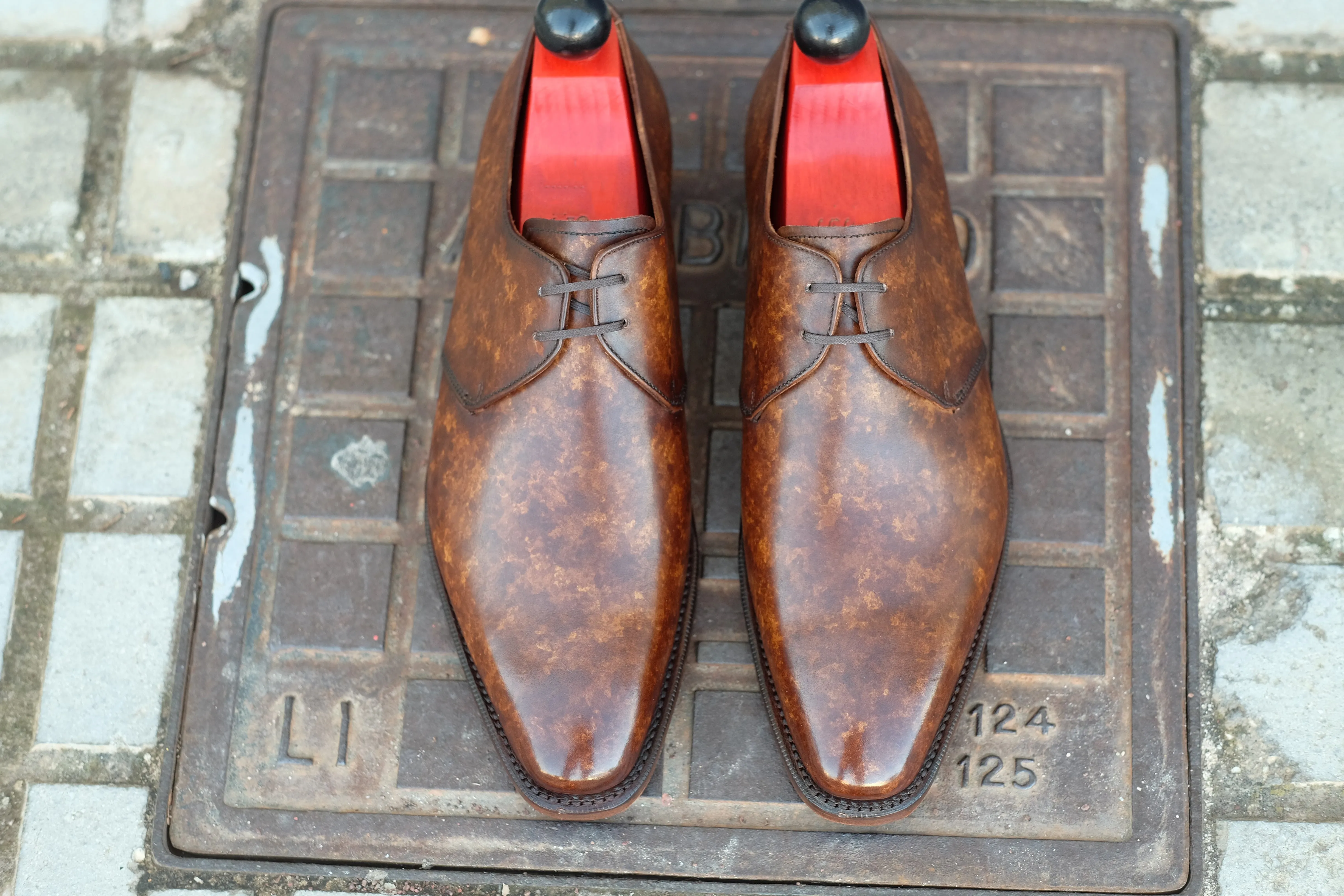 Fremont MTO Copper Marble Patina LPB Last Single Leather Sole