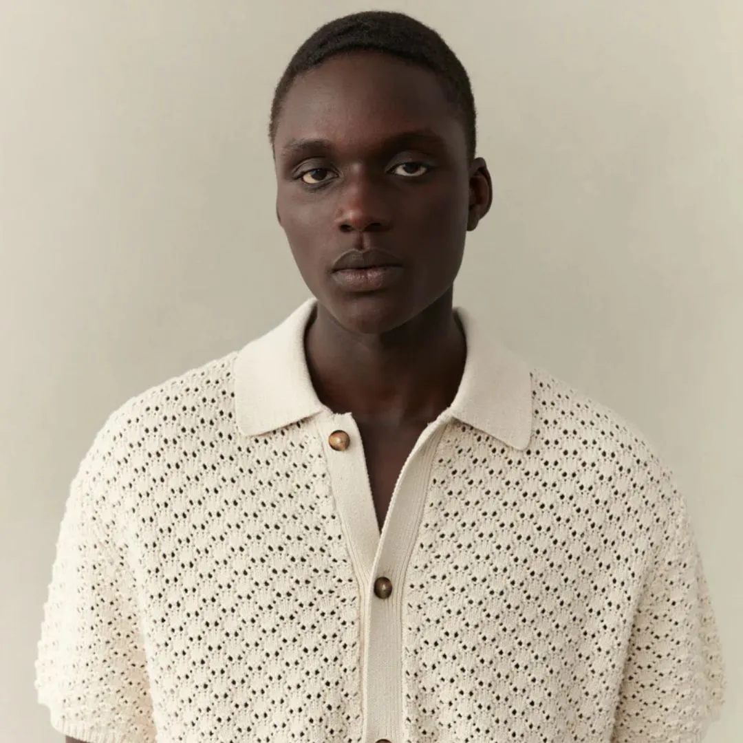 Gideon Knit Shirt (Ivory)