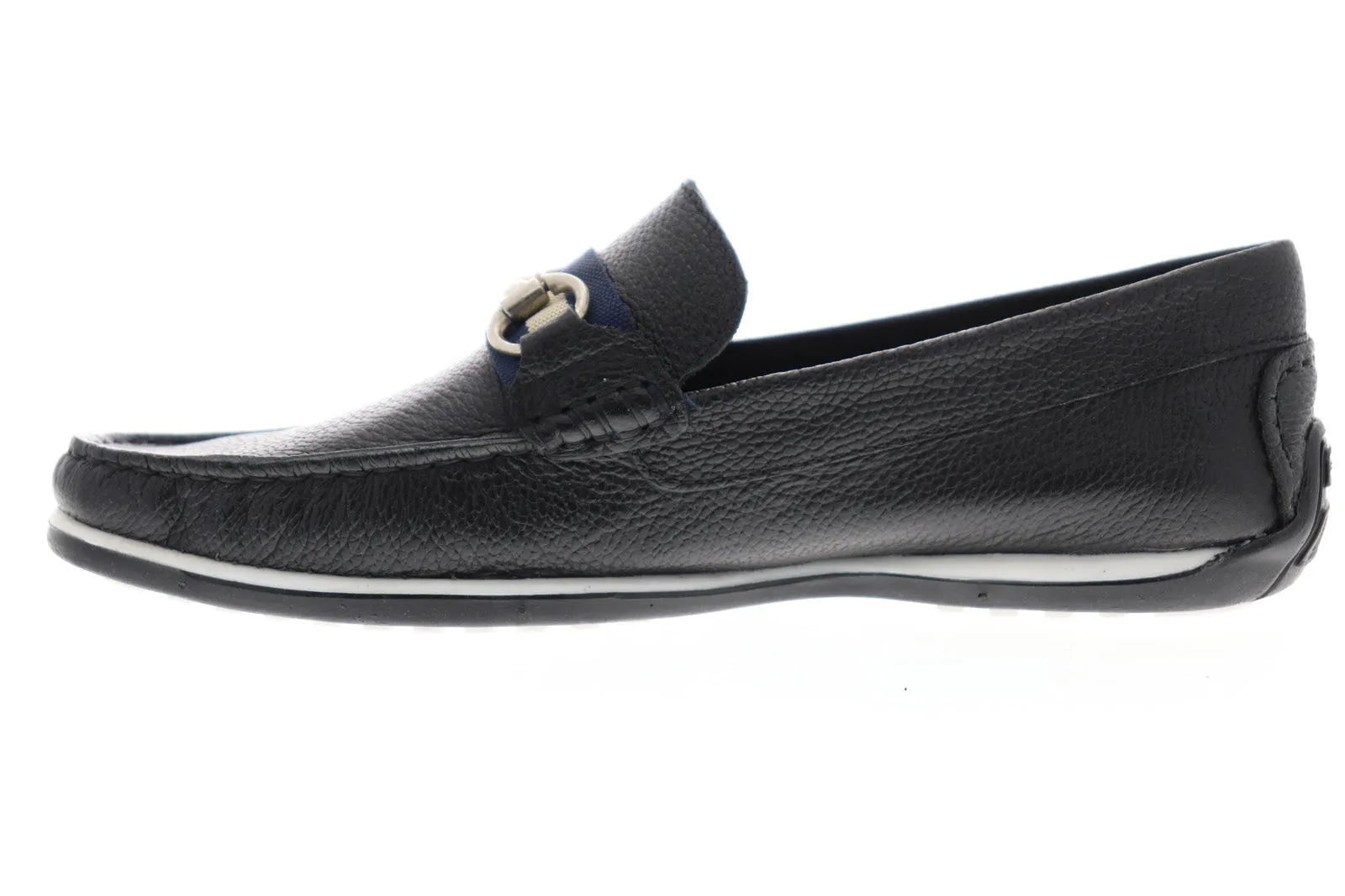 Giorgio Brutini Men's Black Leather Slip On Loafers - Tiller 479071