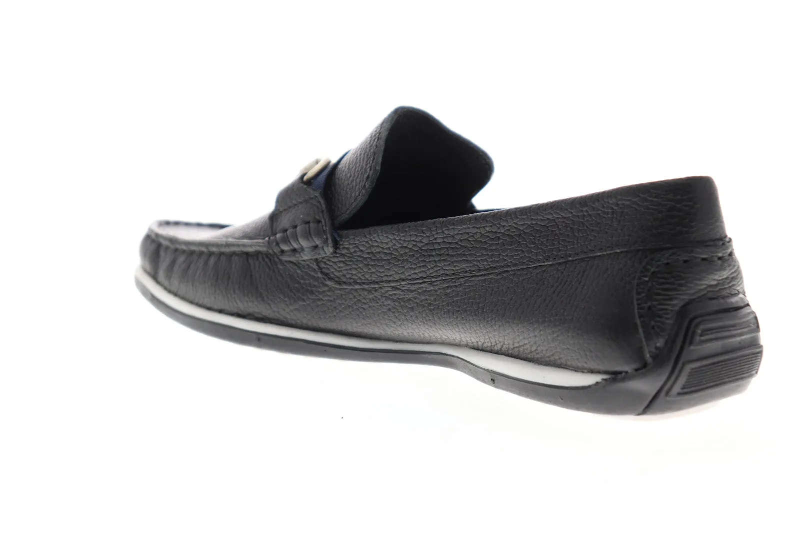 Giorgio Brutini Men's Black Leather Slip On Loafers - Tiller 479071