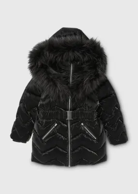 Black Padded School Coat