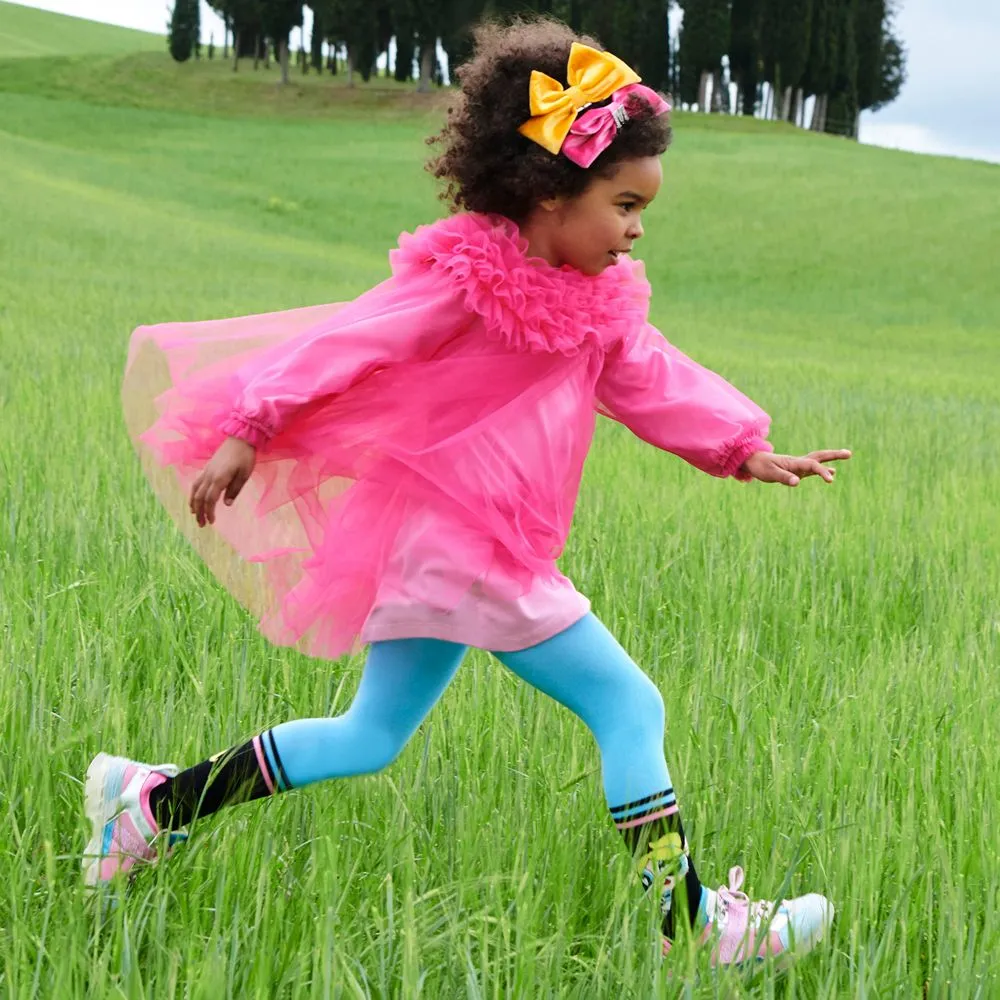 Girls Pink & Blue Trainers