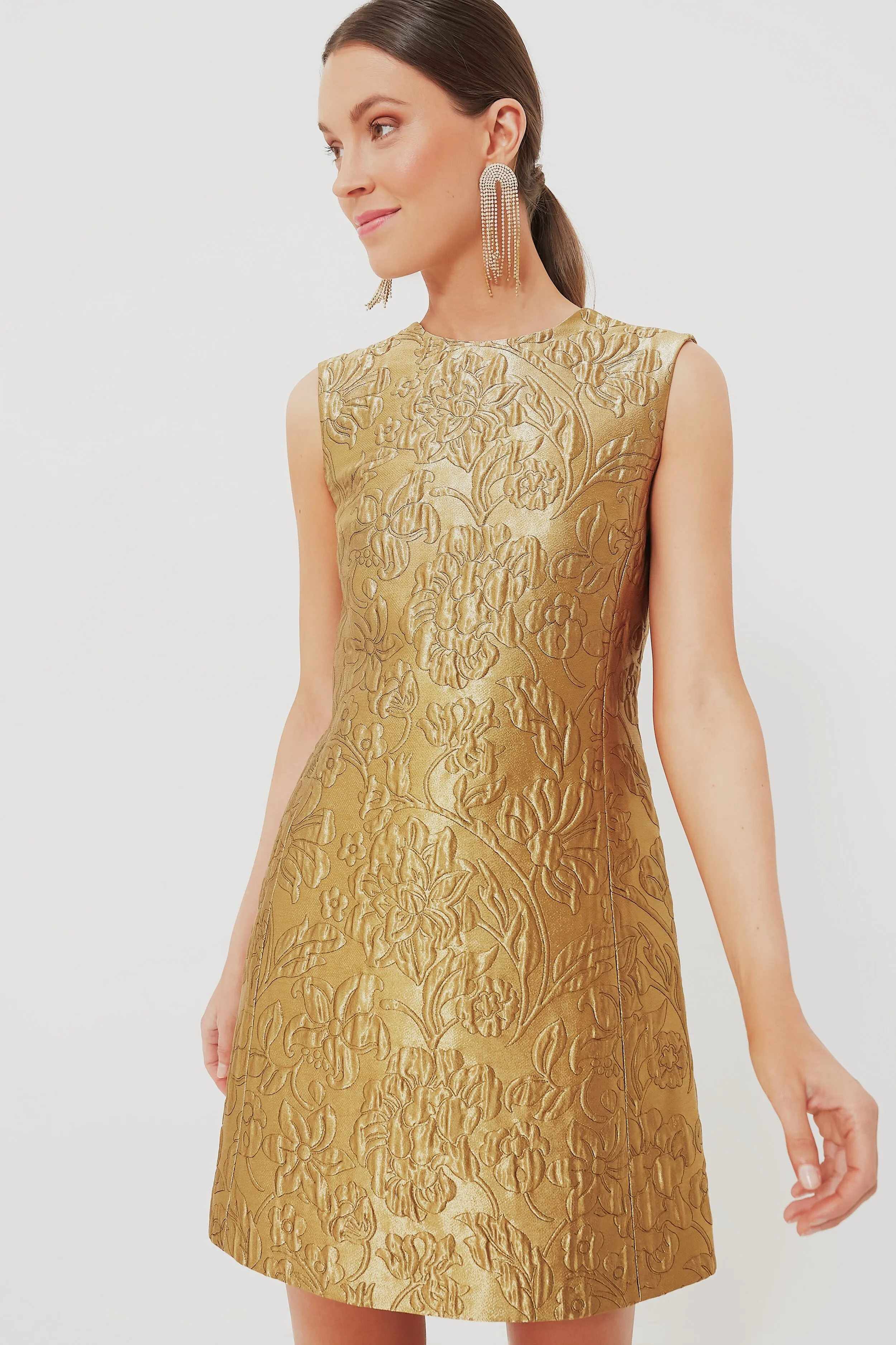 Gold Lurex Irma Dress