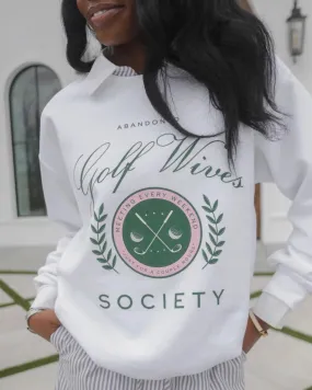 Golf Wives Sweatshirt White - F+S Golf